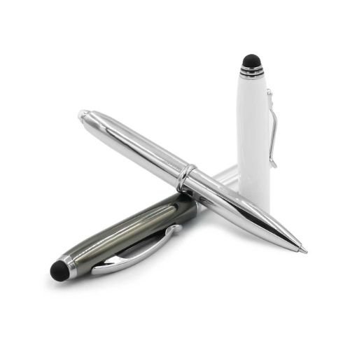 3 IN 1 METAL PENS WITH STYLUS AND LIGHT - Image 3