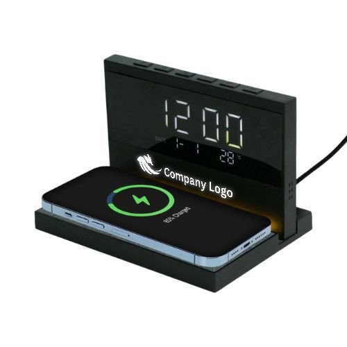 Alarm Clock 15W Wireless Charger & Night Light - Image 3