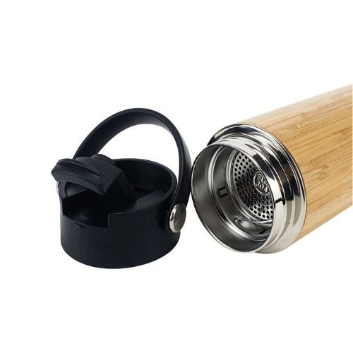 BAMBOO FLASK WITH TEA INFUSER - Image 4
