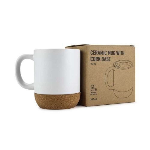 CERAMIC MUGS WITH LID AND CORK BASE 385 ML - Image 5