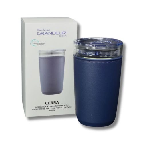 Premium Glass Tumbler with Recycled Protective Sleeve - Image 5