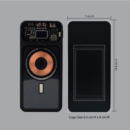 TRANSPARENT MAGNETIC WIRELESS POWER BANK - FAST CHARGER - Image 4